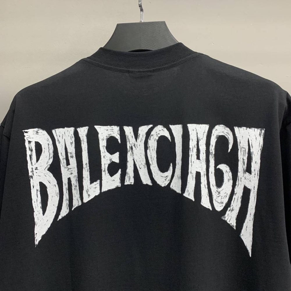 Balenciaga beach hand-painted T-shirt