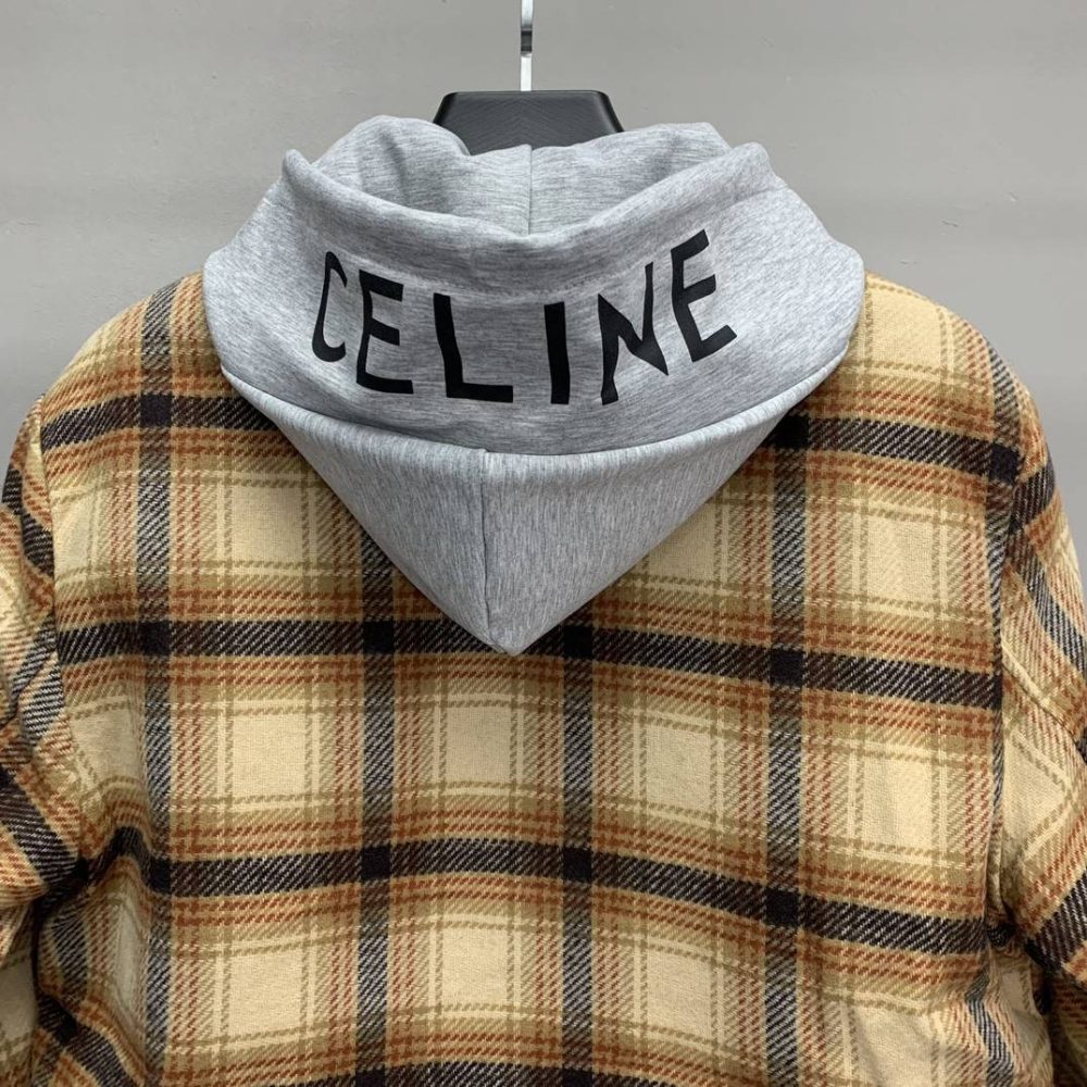 Balenciaga flannel plaid shirt jacket