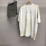 Balenciaga BB Industrial Cement Painted T-Shirt