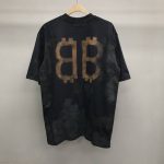 Balenciaga BB Industrial Cement Painted T-Shirt