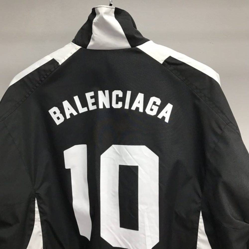 Balenciaga patchwork team jacket