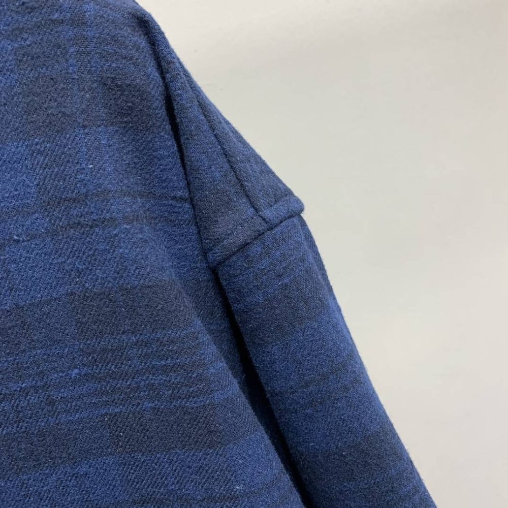 Balenciaga plaid shirt hooded jacket