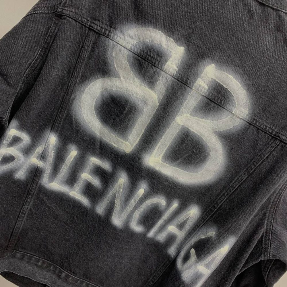 Balenciaga BB letter denim jacket