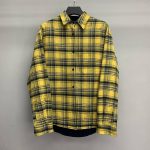 Balenciaga reversible plaid shirt jacket