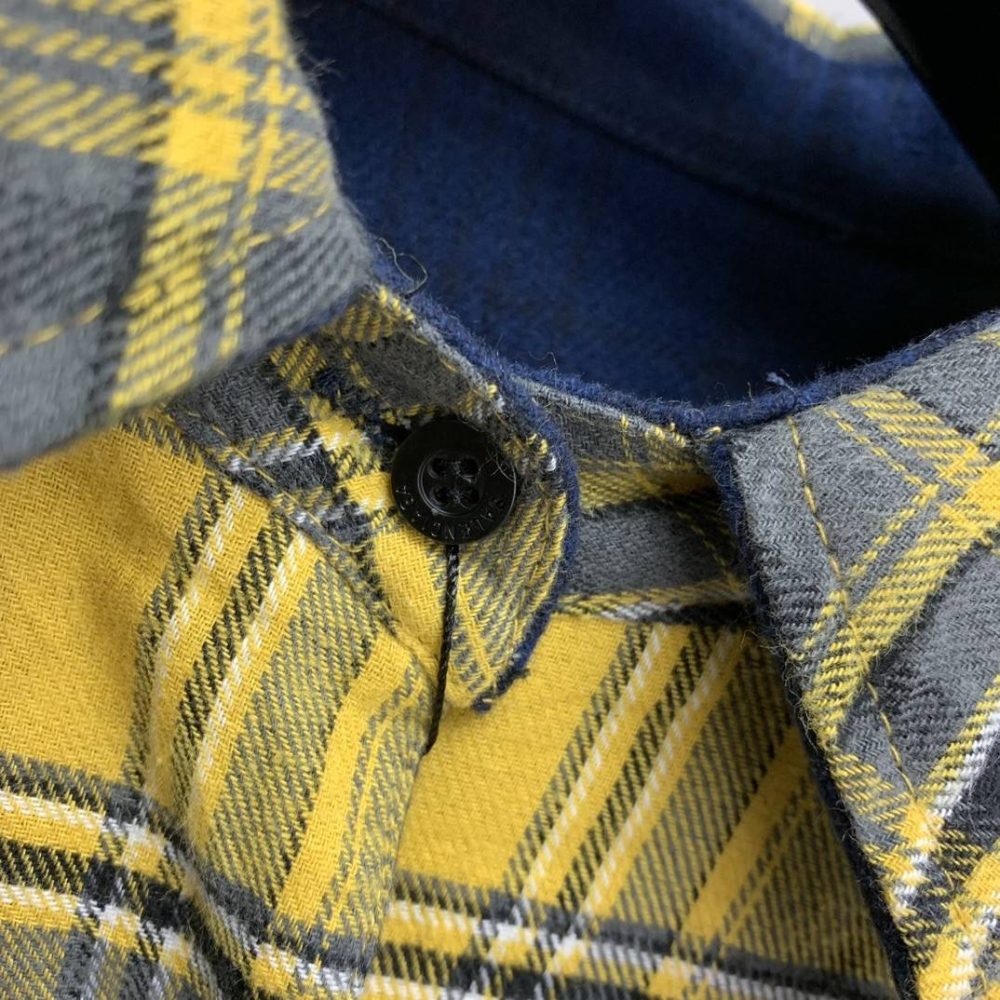 Balenciaga reversible plaid shirt jacket