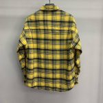 Balenciaga reversible plaid shirt jacket