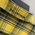 Balenciaga reversible plaid shirt jacket