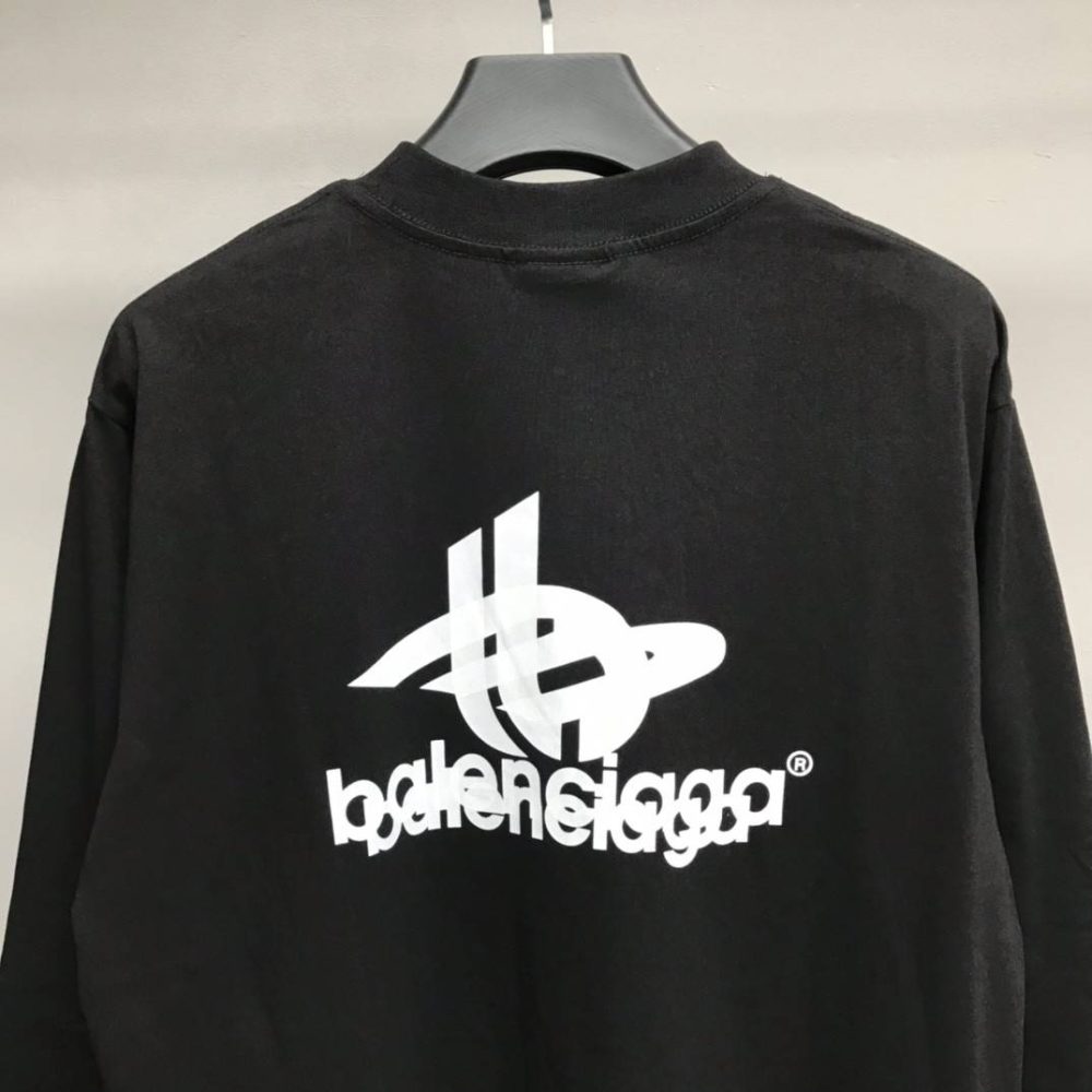 Balenciaga lettered long sleeve T-shirt