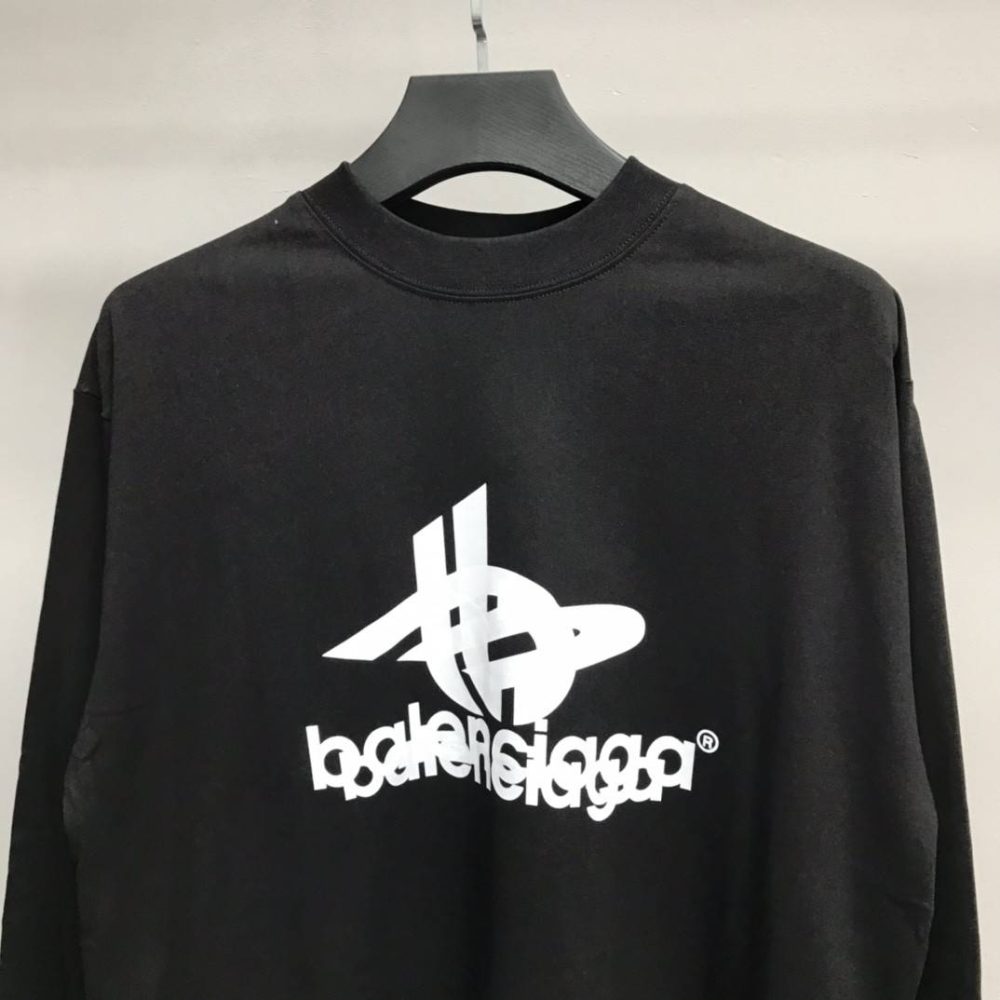 Balenciaga lettered long sleeve T-shirt