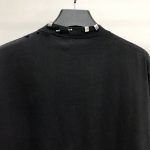 Balenciaga neckline hardware perforated T-shirt