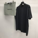 Balenciaga neckline hardware perforated T-shirt