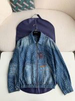 Louis Vuitton Classic Logo printed all over patchwork denim jacket