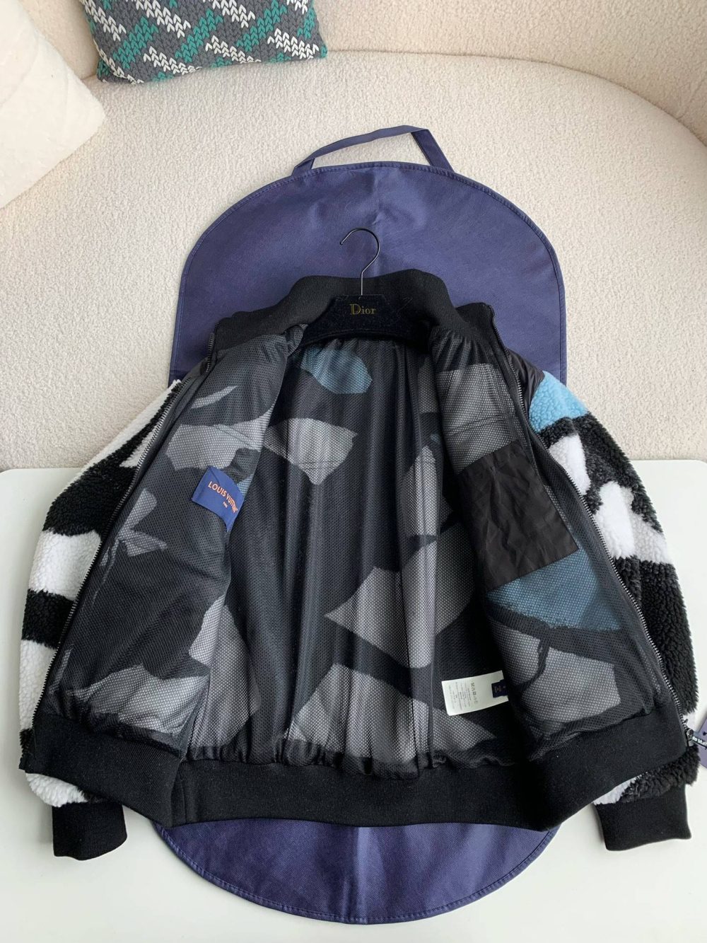 Louis Vuitton collaboration belted jacket