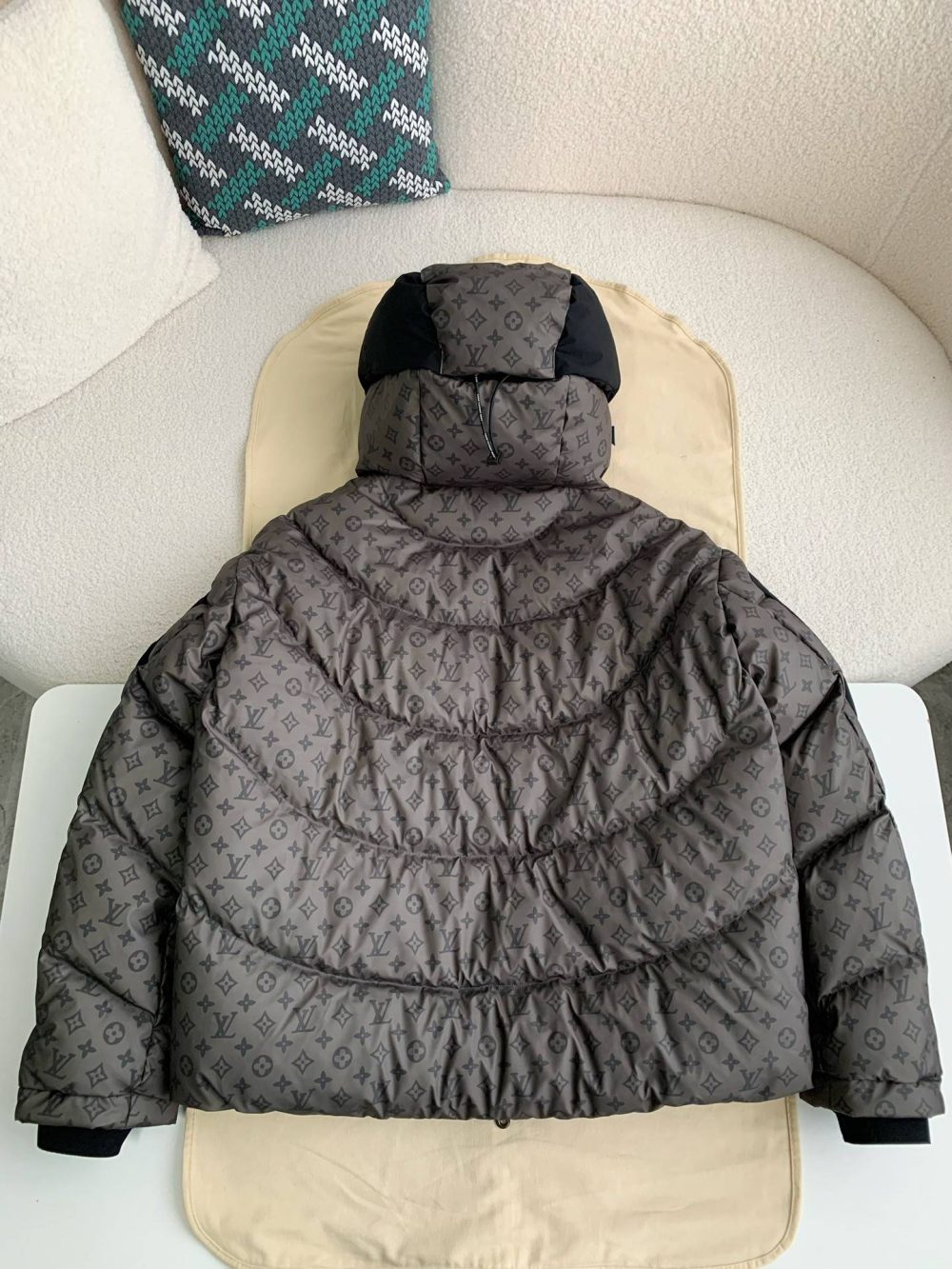 Louis Vuitton 24S warm color changing fabric men's down jacket