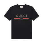 Gucci men's and women's black T-shirt