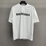 Balenciaga front and back T-shirt with blurred letters