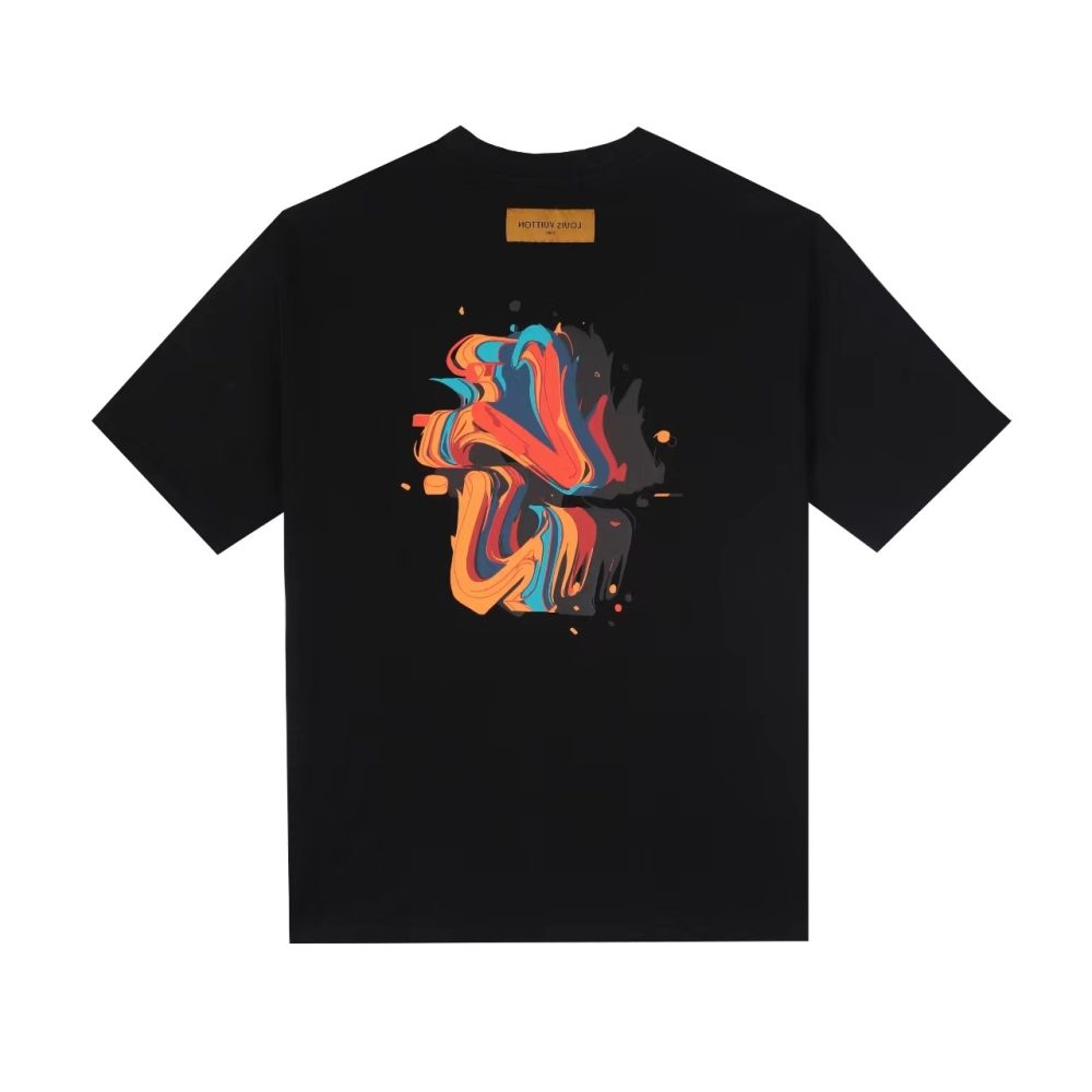 Louis Vuitton 23ss front and back patterned t-shirt