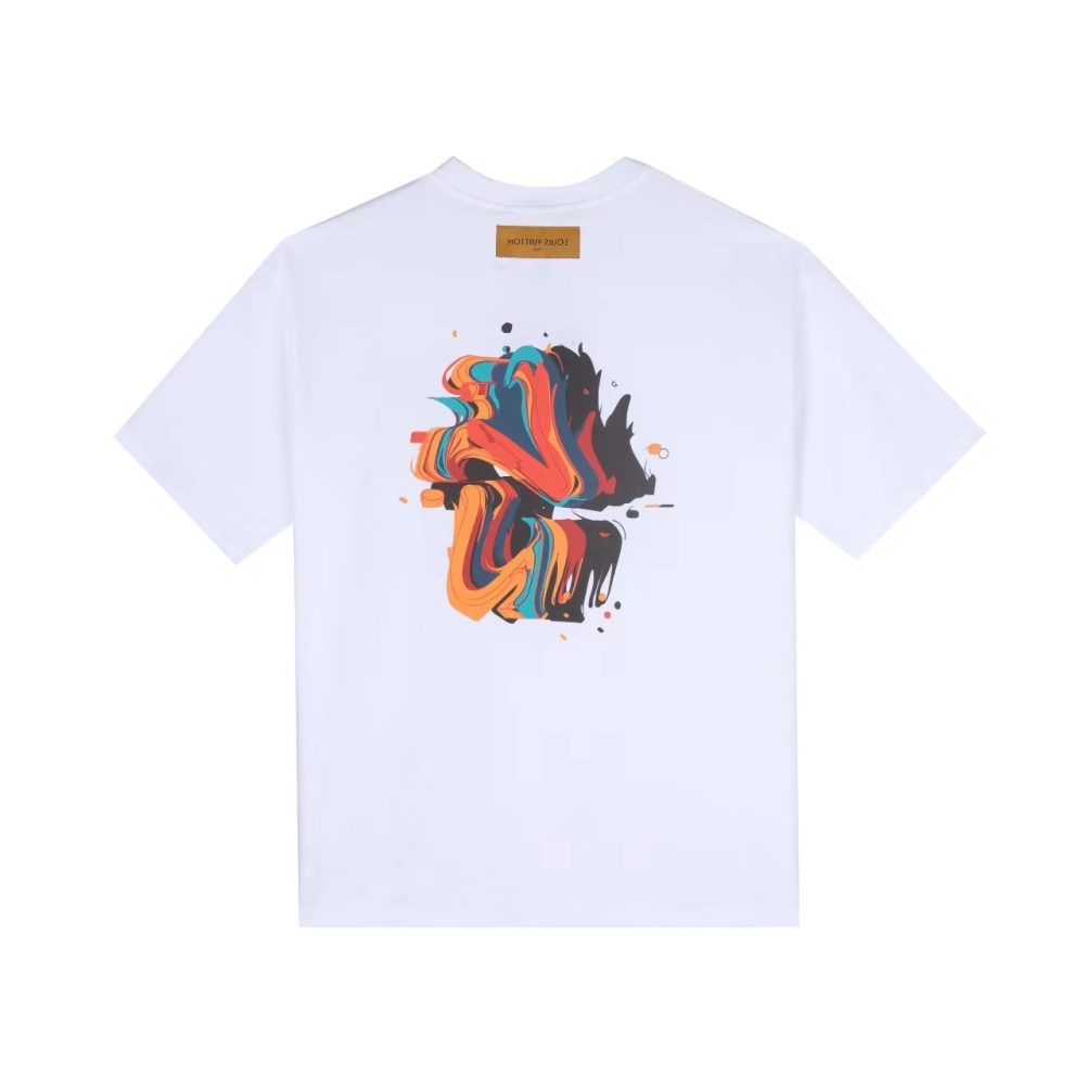 Louis Vuitton 23ss front and back patterned t-shirt