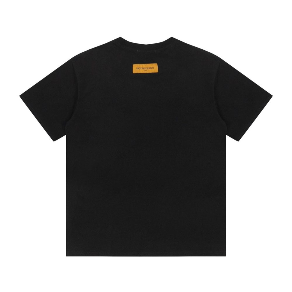 Louis Vuitton Logo lettering T-shirt with 23SS neckline