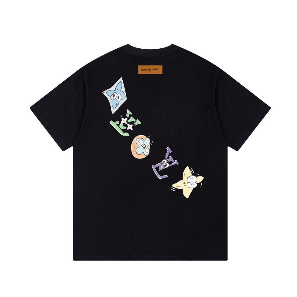 Louis Vuitton 23ss front and back patterned t-shirt