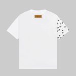 Louis Vuitton 23ss small plane full print pattern gold classic T-shirt