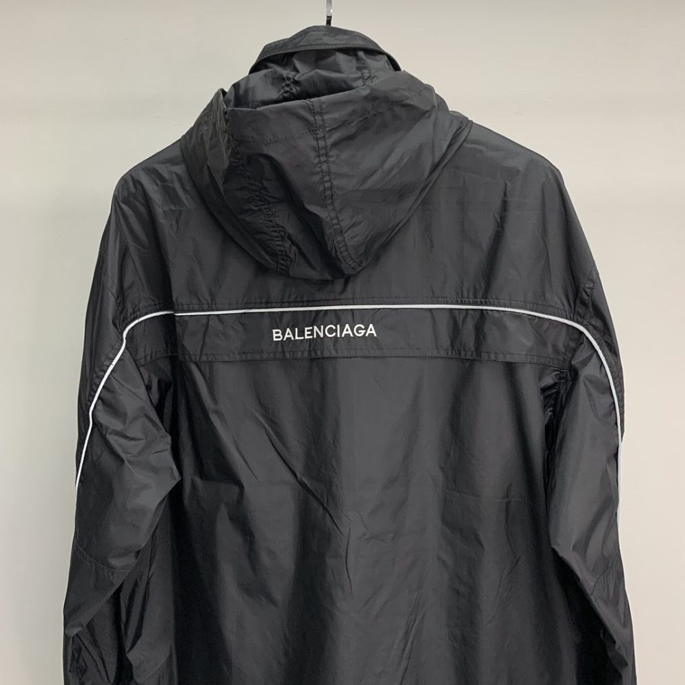 Balenciaga BLCG reflective half zipper jacket