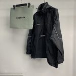 Balenciaga BLCG reflective half zipper jacket