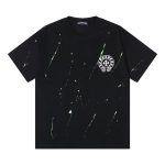 Chrome Hearts 24ss Crockett splash ink printing process short sleeve