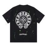 Chrome Hearts 24ss Crockett splash ink printing process short sleeve