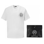 Chrome Hearts heart splashed ink Sanskrit horseshoe t-shirtarts