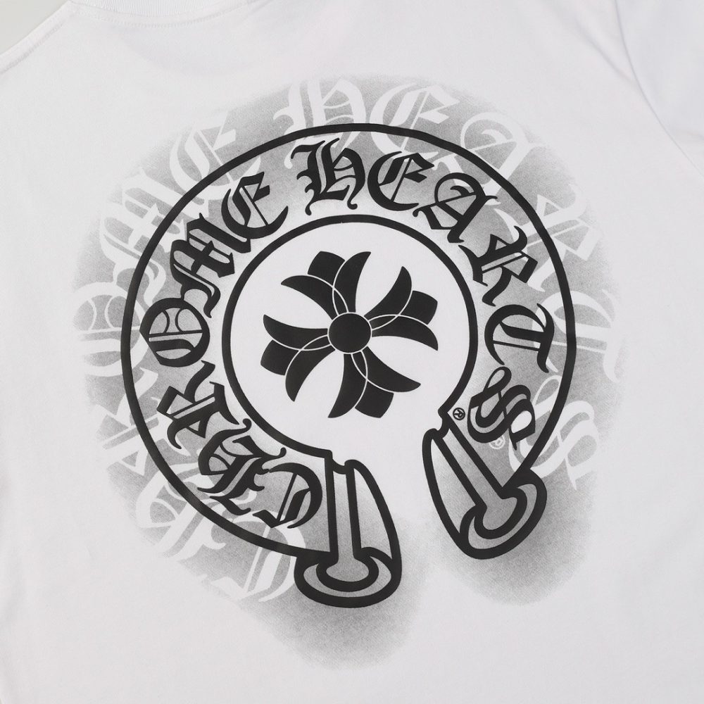 Chrome Hearts Heavy-duty foam horseshoe print t-shirt