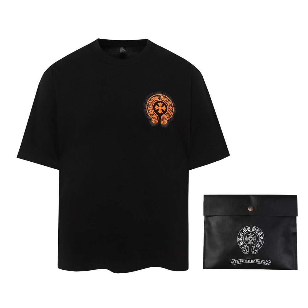 Chrome Hearts Heavy-duty foam horseshoe print t-shirt