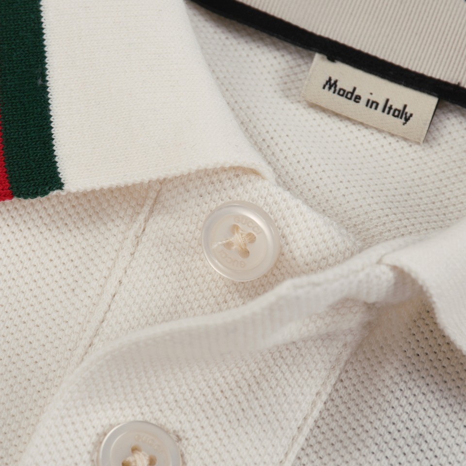 Gucci Embroidered lapel POLO on left chest