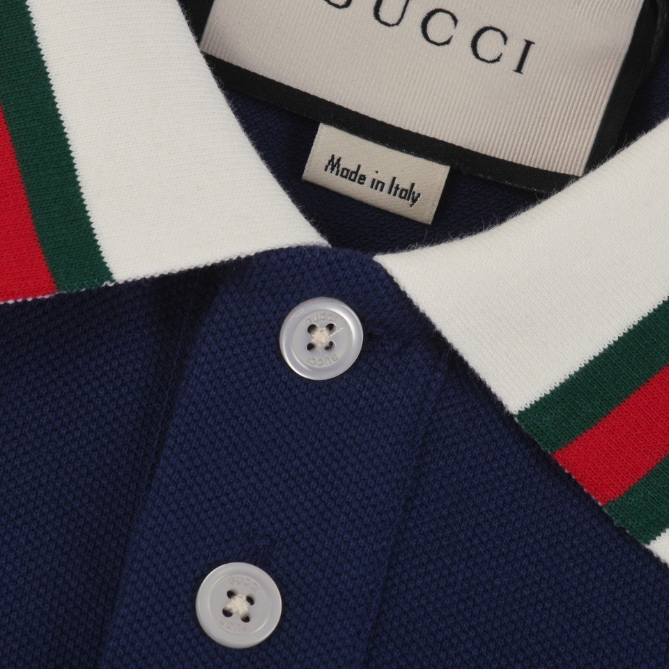 Gucci Embroidered lapel POLO on left chest