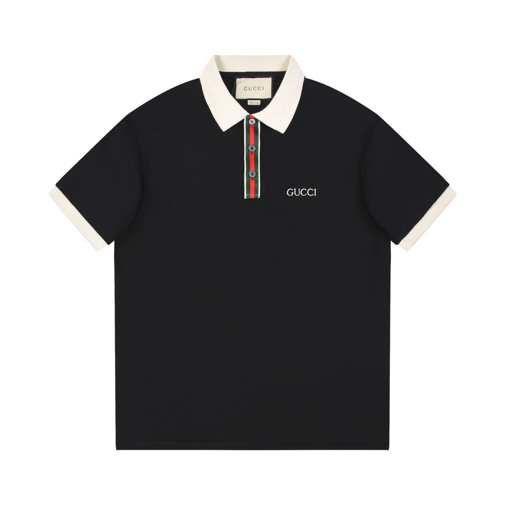 Gucci 2024 new polo shirt with colorful placket