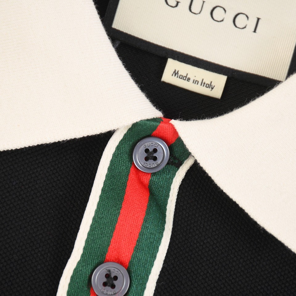 Gucci 2024 new polo shirt with colorful placket