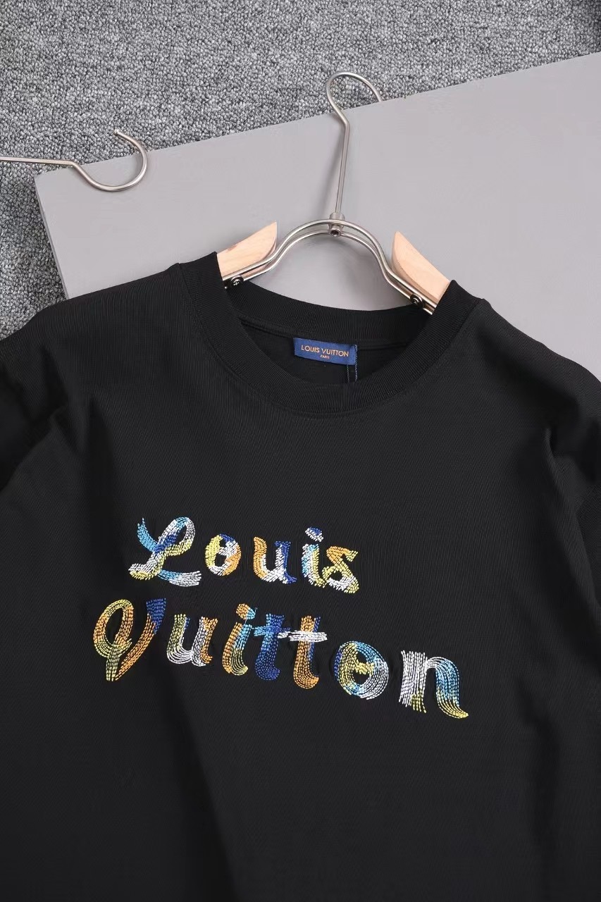 Louis Vuitton 24ss new embroidered t-shirt for spring and summer