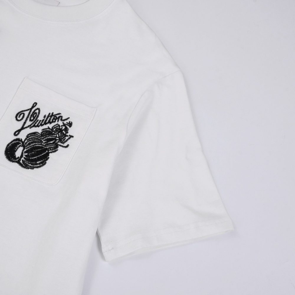 Louis Vuitton 24ss new embroidered round neck t-shirt