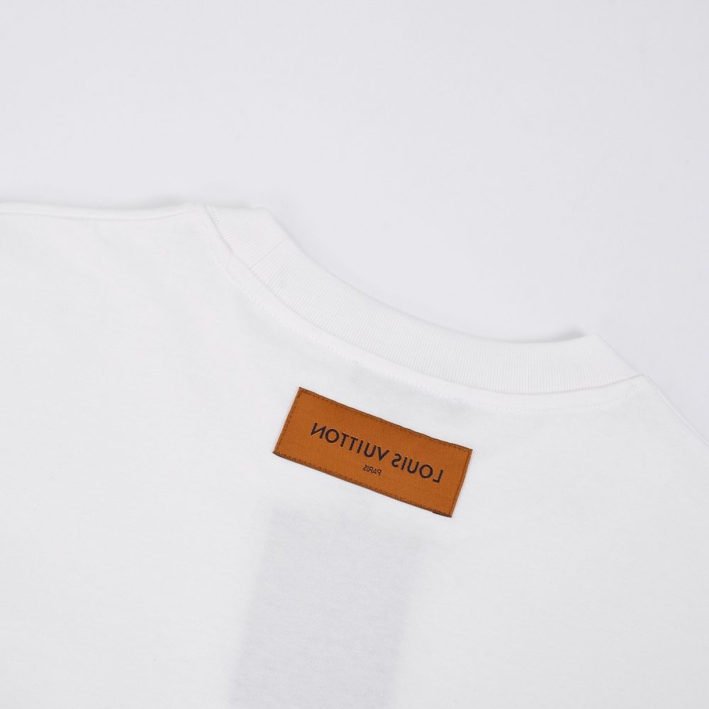 Louis Vuitton 24ss new embroidered round neck t-shirt