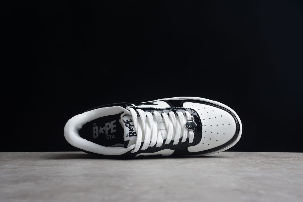 Bape Sta Low-Top Sneakers In Black And White