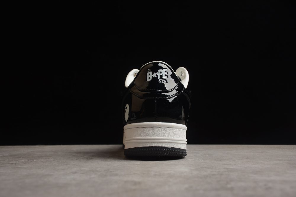 Bape Sta Low-Top Sneakers In Black And White