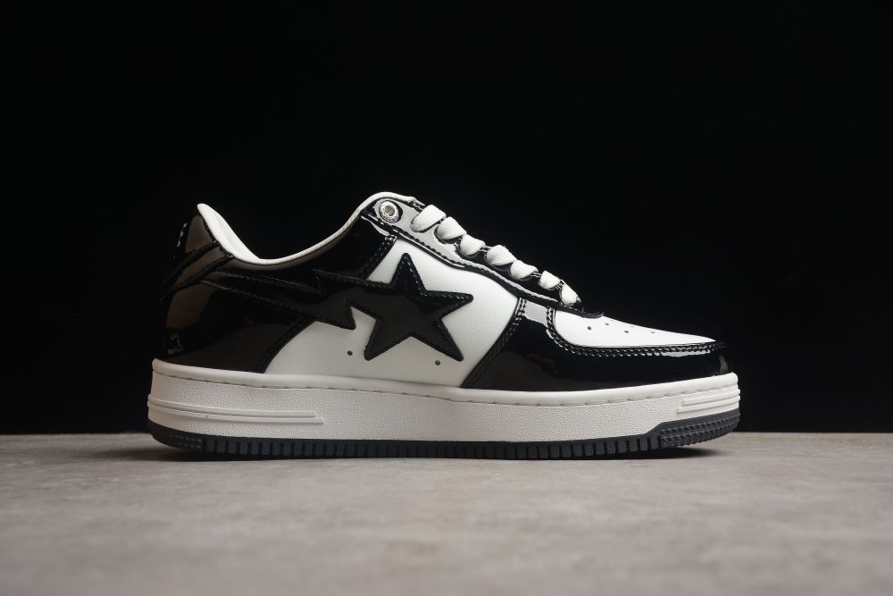 Bape Sta Low-Top Sneakers In Black And White