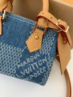 Louis Vuitton The new SPEEDY 18bandouli ère tannin denim handbag  N40682  Size：18*12*10cm