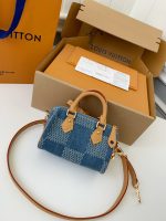 Louis Vuitton The new SPEEDY 18bandouli ère tannin denim handbag  N40682  Size：18*12*10cm