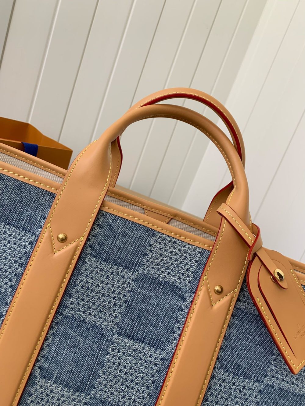 Louis Vuitton New Weekend TOTE tannin jean bag  N40702  Size：43*34*17.5cm