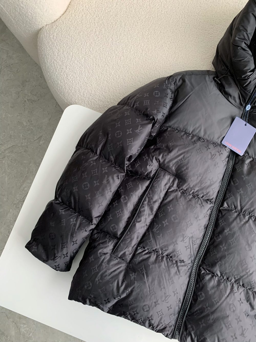 Louis Vuitton logo labeled down jacket