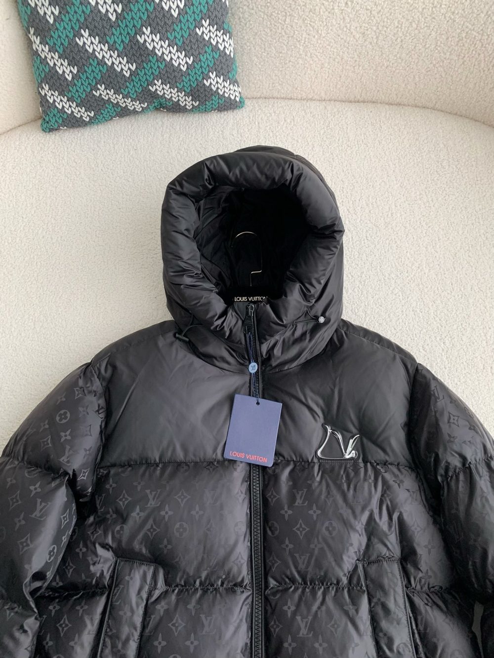 Louis Vuitton logo labeled down jacket