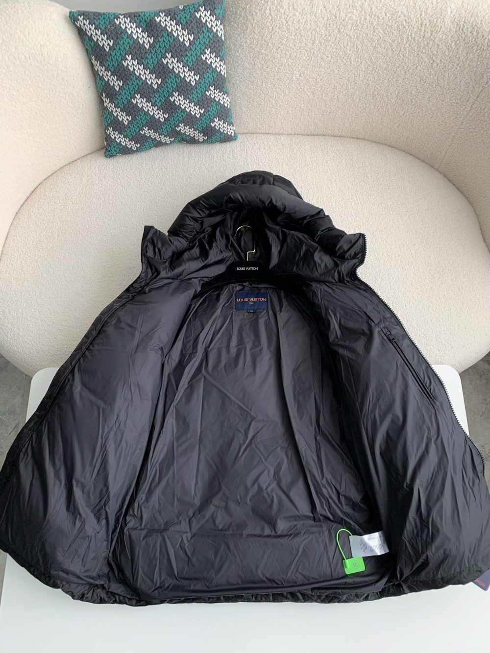 Louis Vuitton logo labeled down jacket