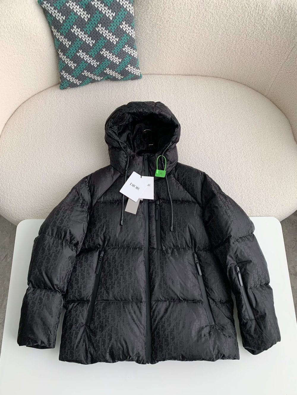 DIOR Logo Printed Down Jacket