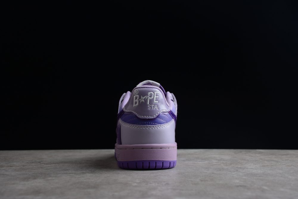 Bape Sta Low-Top Purple Gradient Sneakers